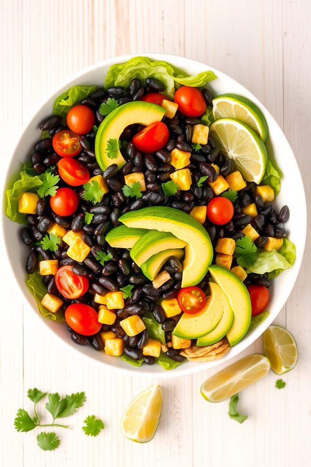 black bean avocado salad