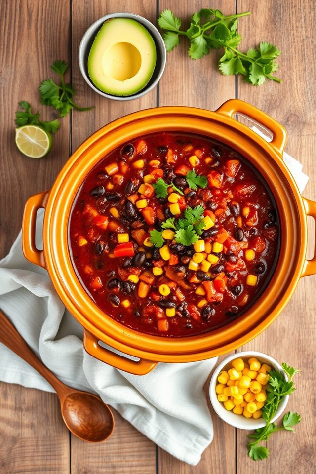 black bean corn chili