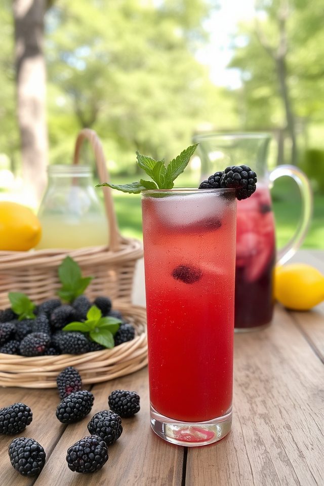blackberry lemonade summer drink