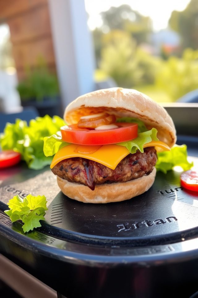 blackstone classic cheeseburger cooking