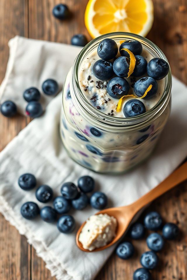 blueberry lemon oat breakfast