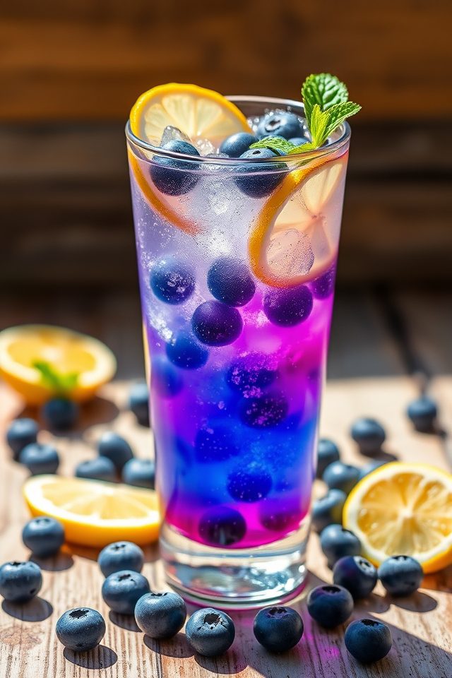 blueberry lemon vodka tonic