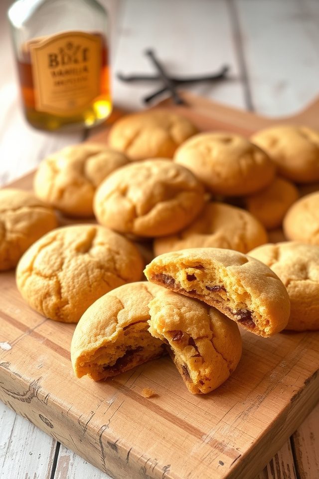 bourbon infused vanilla cookies