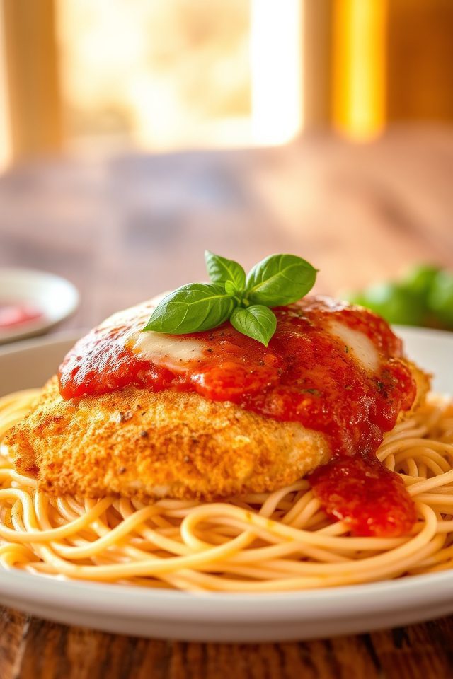 breaded chicken italian dish