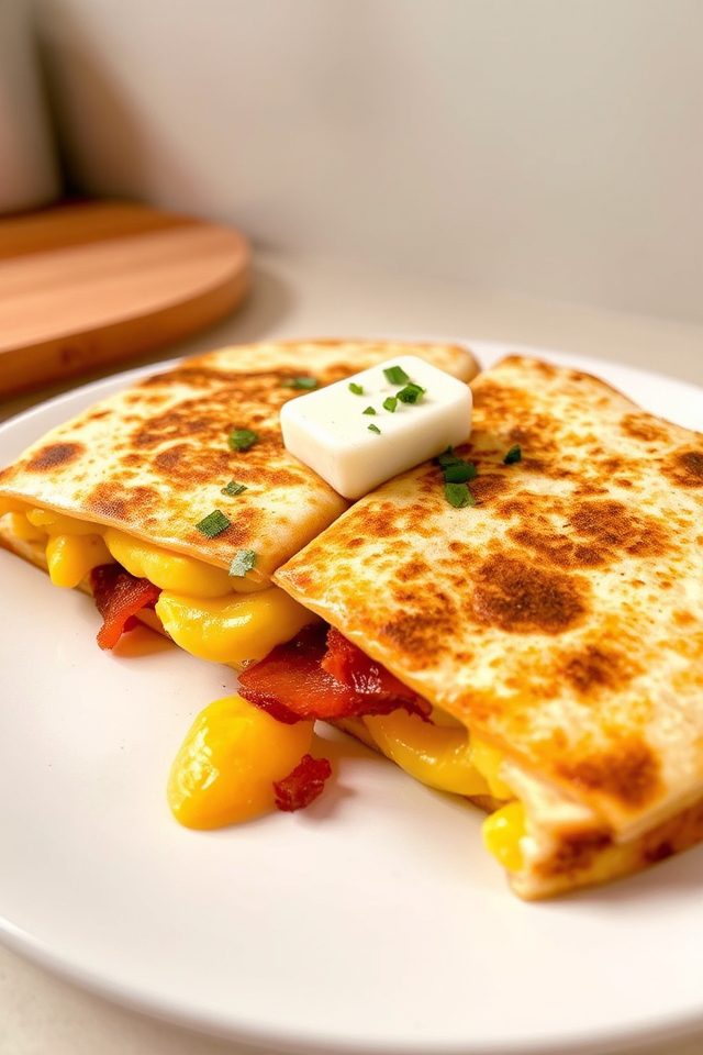 breakfast quesadilla golden perfection