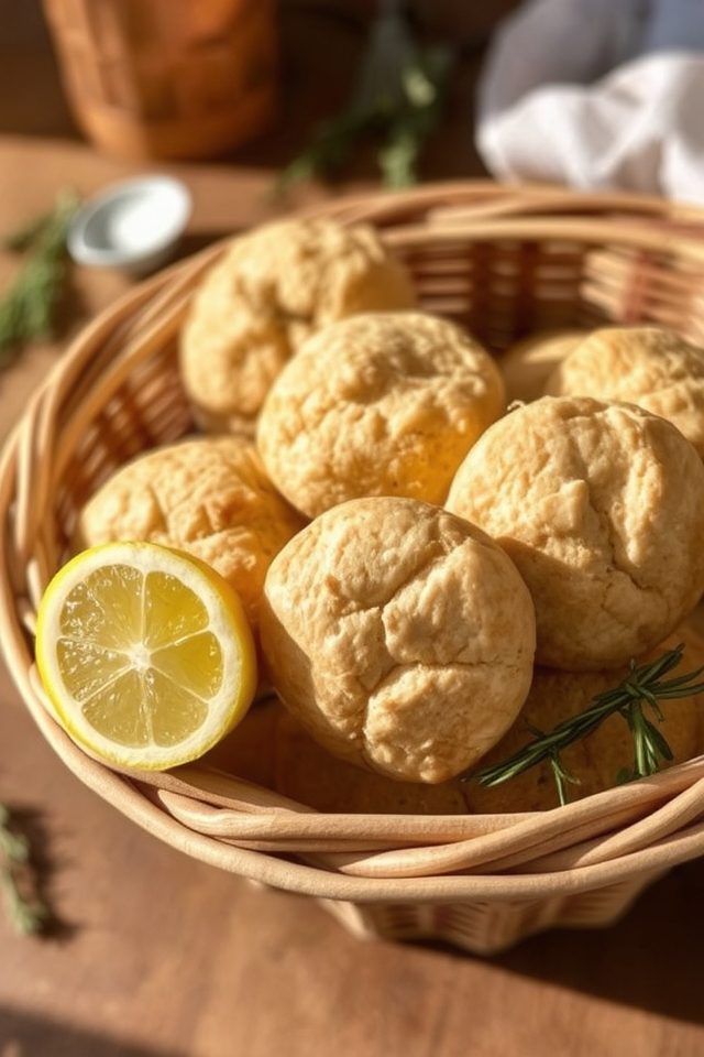 bright citrus herb biscuits