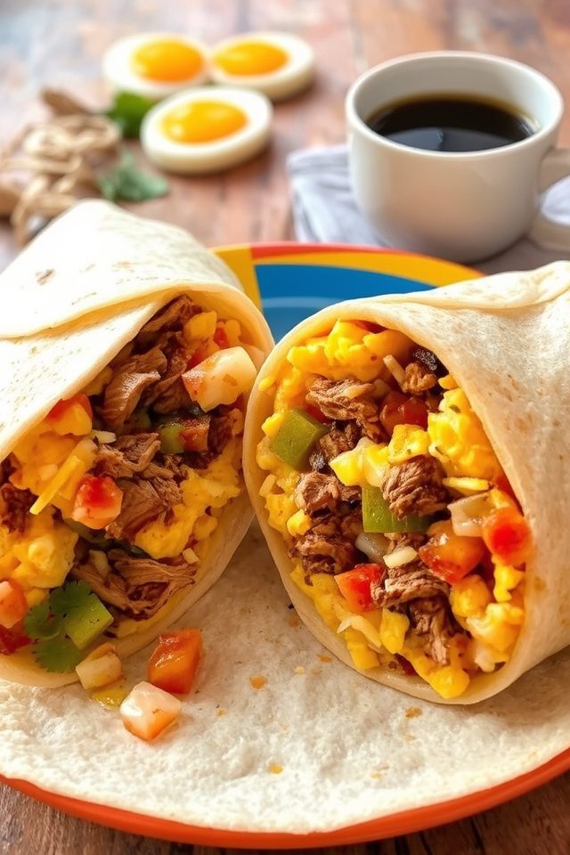 brisket breakfast burrito delight