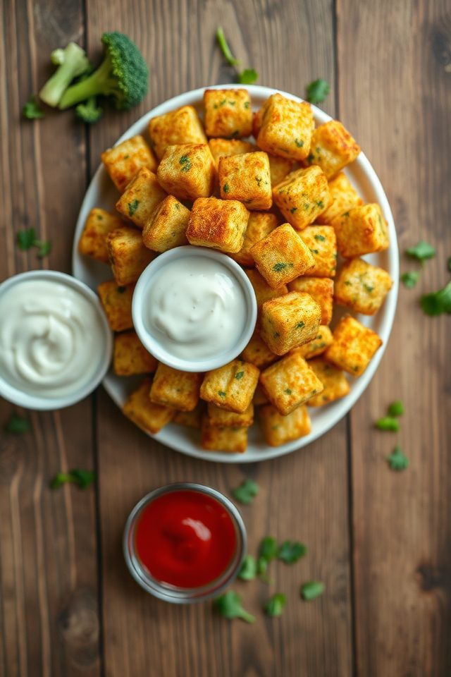 broccoli based potato snack