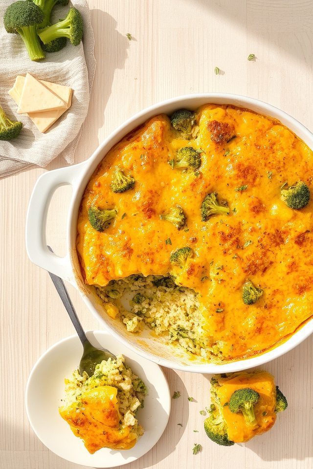 broccoli rice cheese casserole