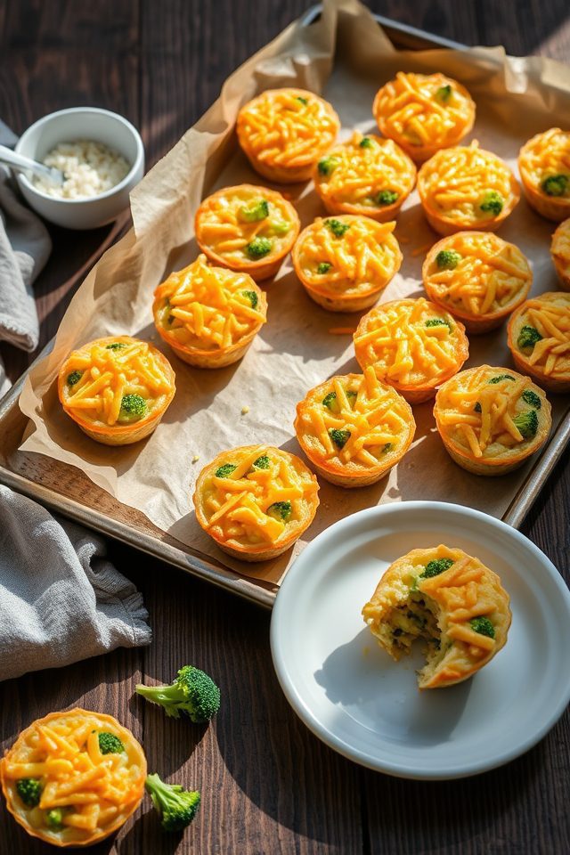 broccoli rice cheese cups