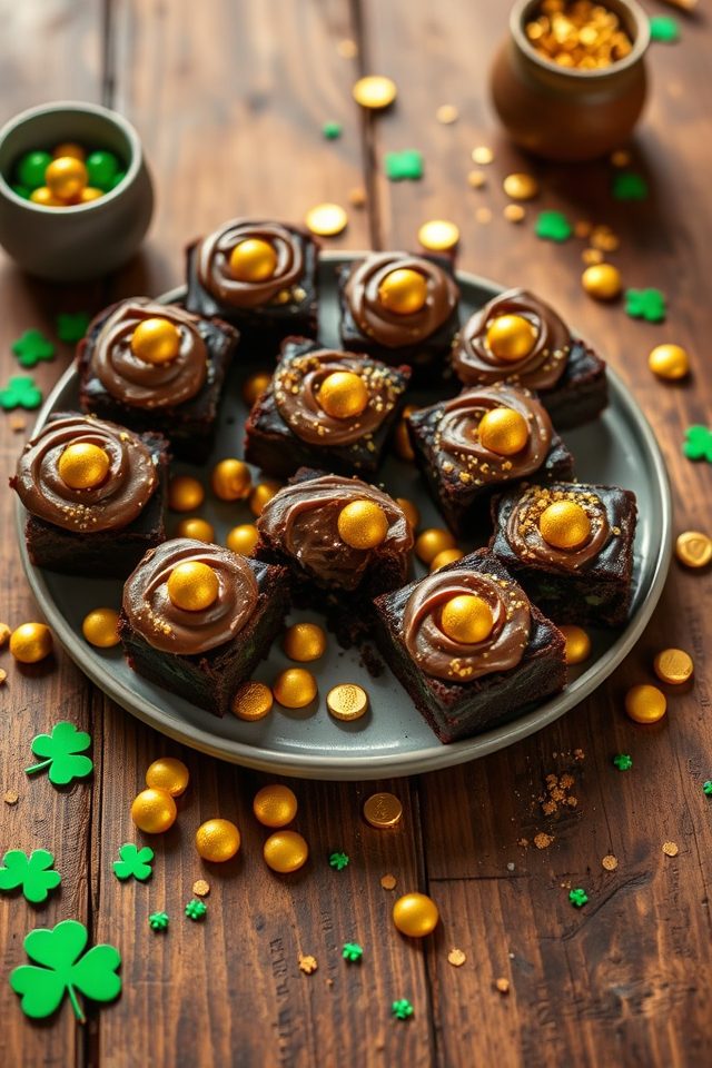 brownie gold coin treats