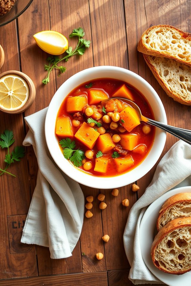 butternut chickpea slow stew