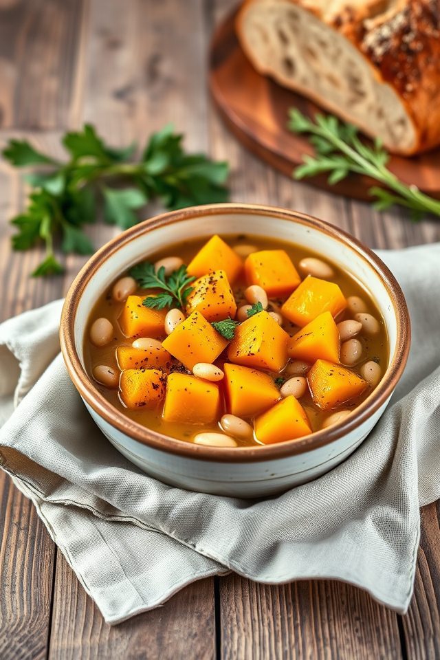 butternut squash bean stew