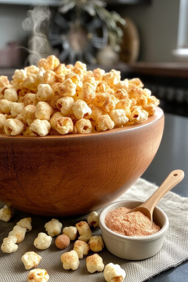 buttery cinnamon sugar popcorn