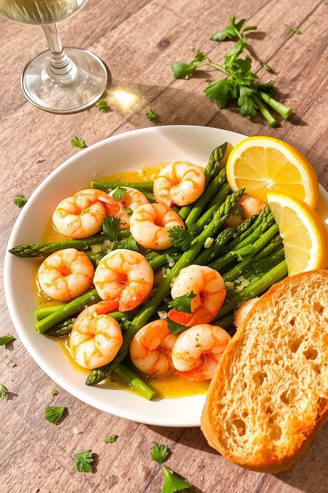 buttery garlic lemon shrimp