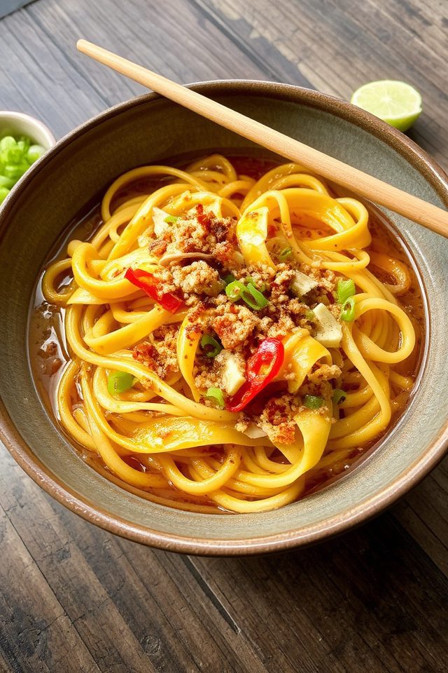 buttery garlic soy noodles