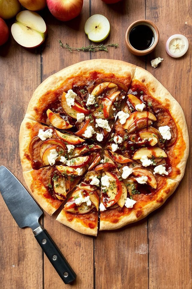 caramelized apple onion pizza