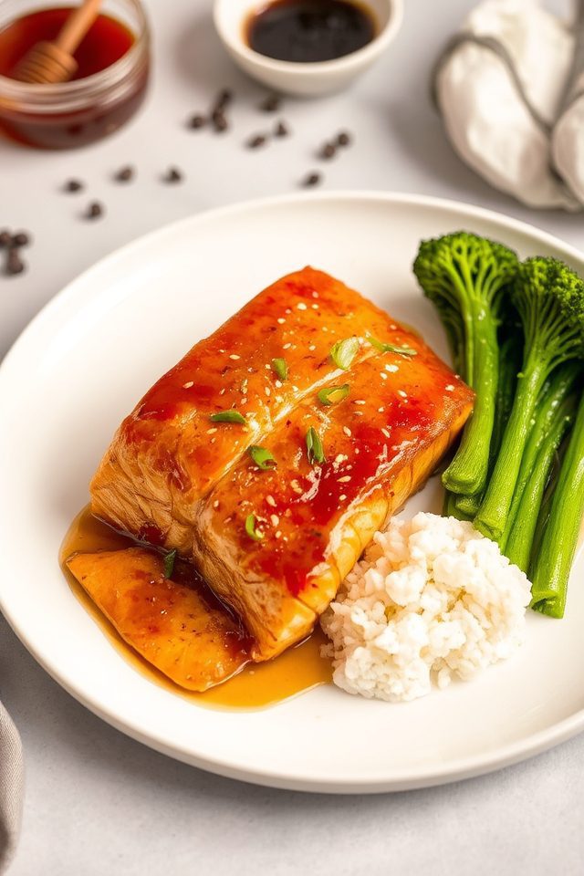 caramelized honey soy salmon