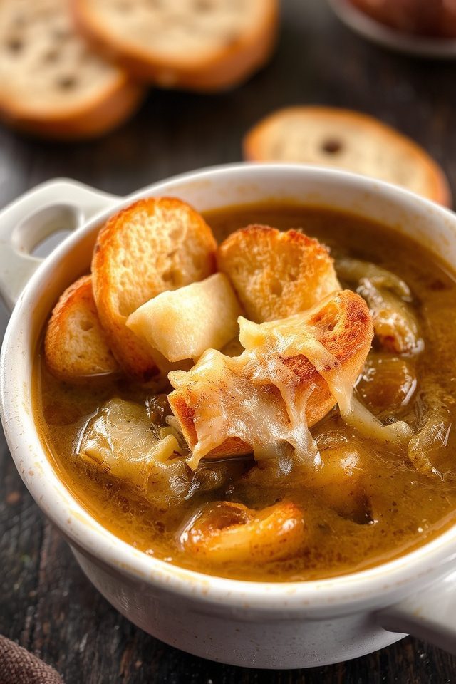 caramelized onions beef broth