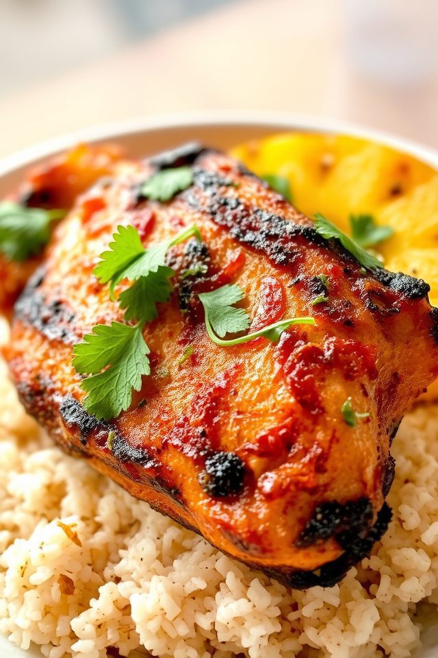 caribbean summer barbecue dish