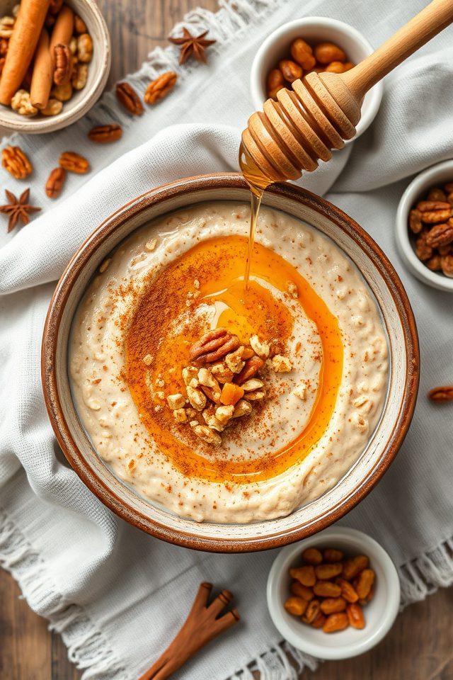 carrot flavored spiced oatmeal