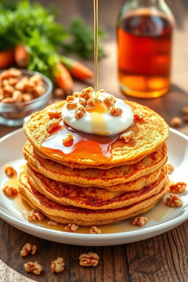carrot walnut pancake recipe