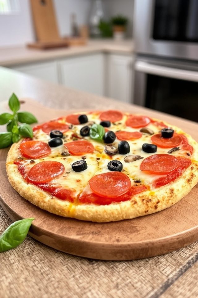 cauliflower crust keto pizza