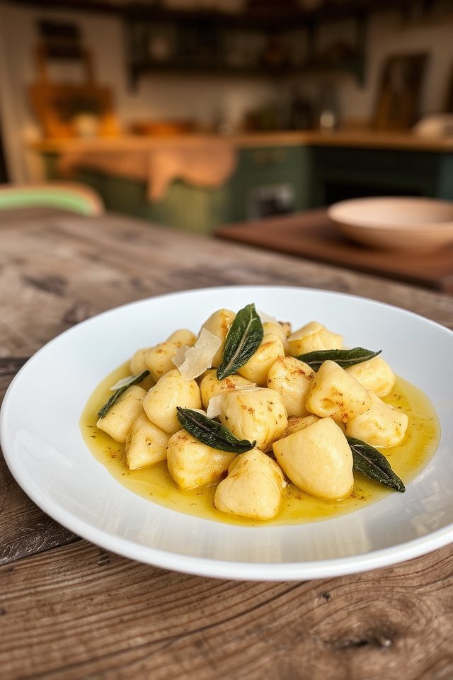 cauliflower gnocchi brown sauce