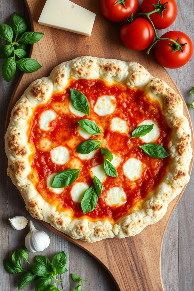 cauliflower margherita pizza crust
