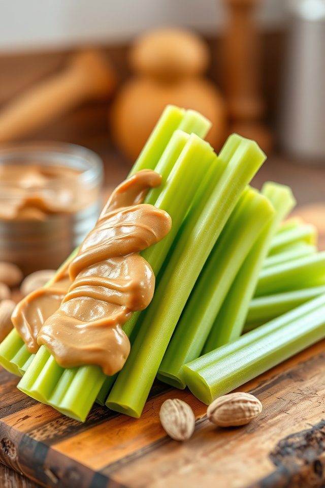 celery peanut butter snack