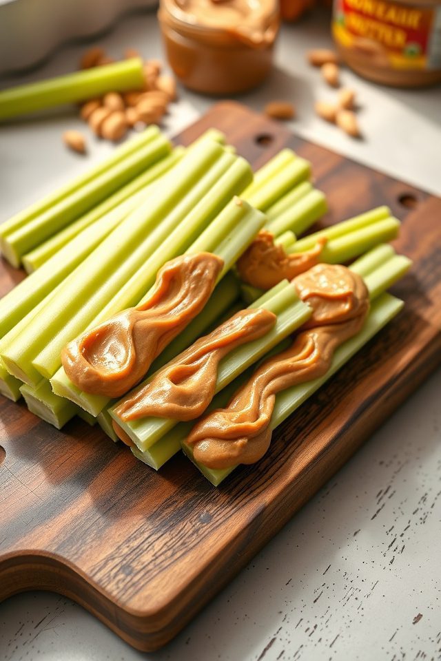 celery peanut butter snack