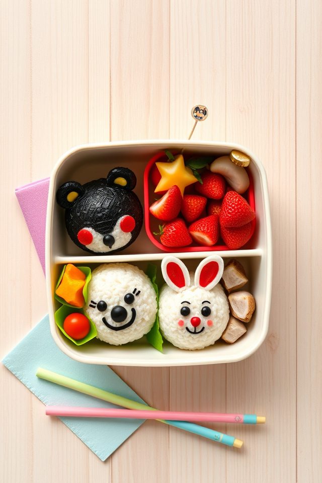 character themed bento boxes