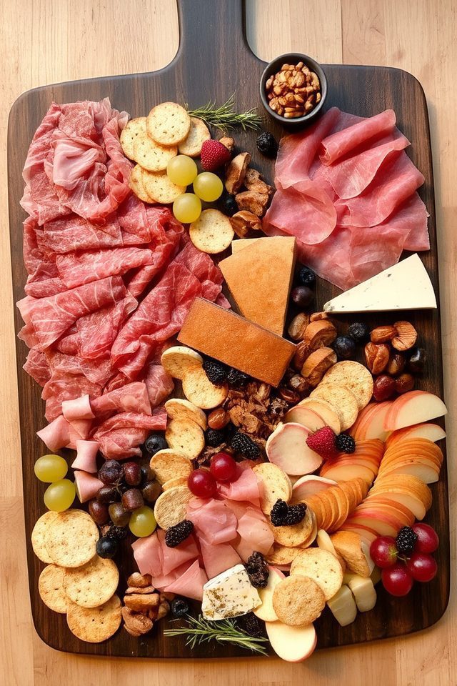 cheese and charcuterie board