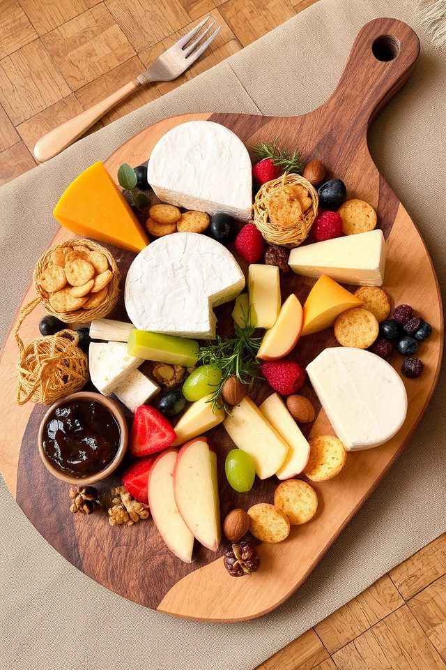cheese and crackers platter