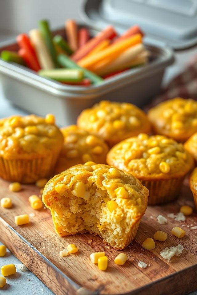cheese corn savory muffins