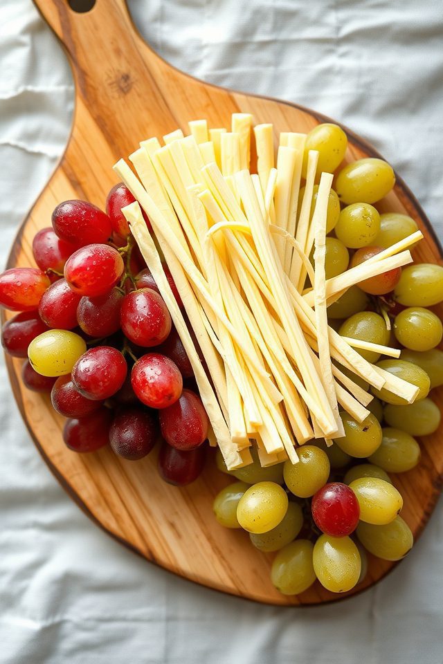 cheese paired with grapes