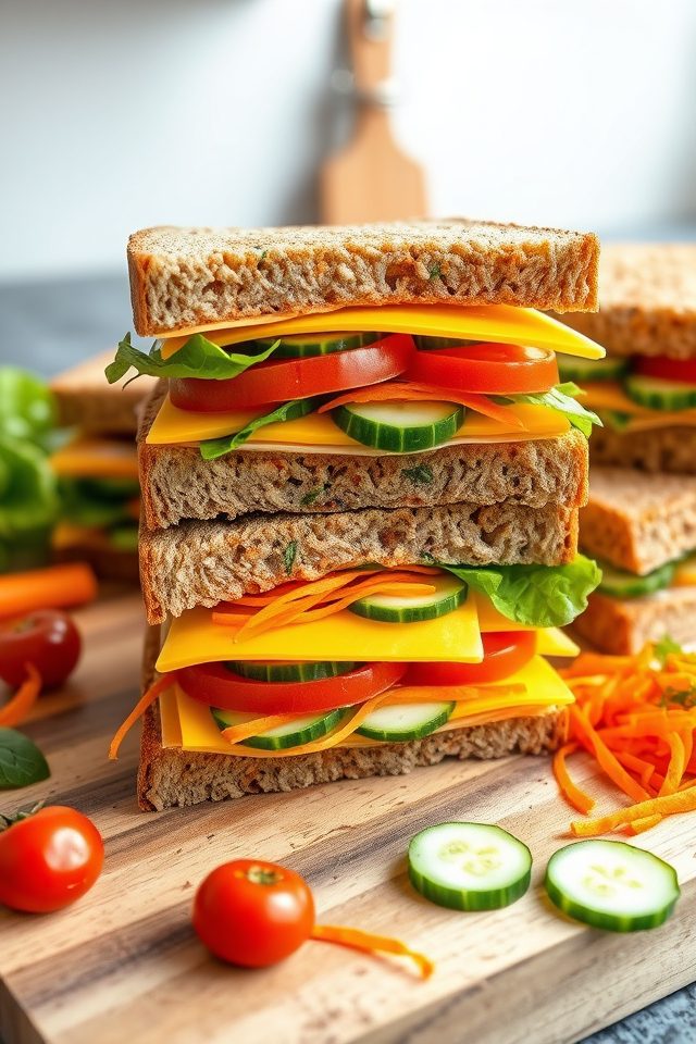 cheese vegetable sandwich recipe