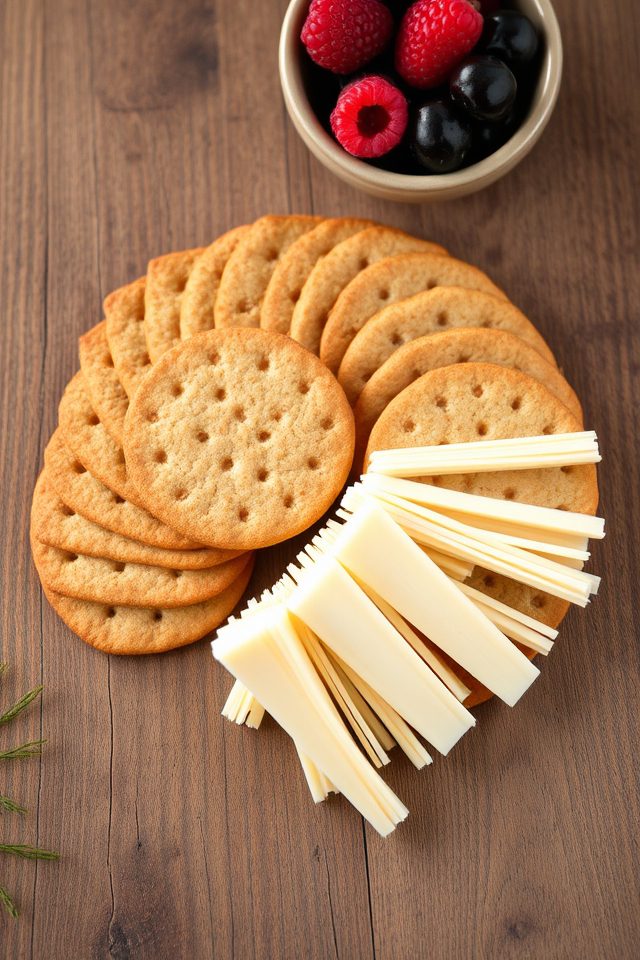 cheese with whole crackers