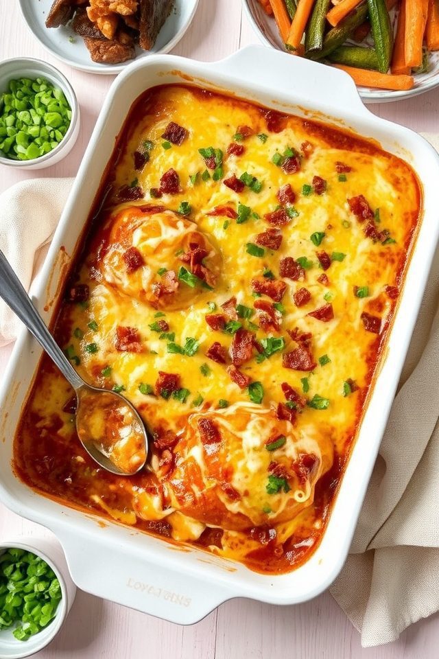 cheesy barbecue ranch chicken
