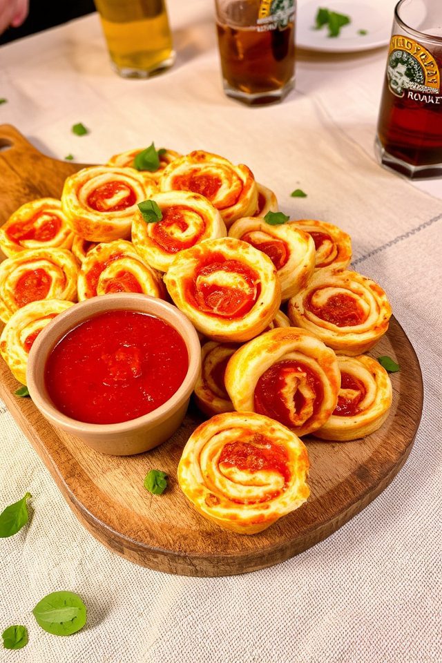cheesy bite sized pizza rolls