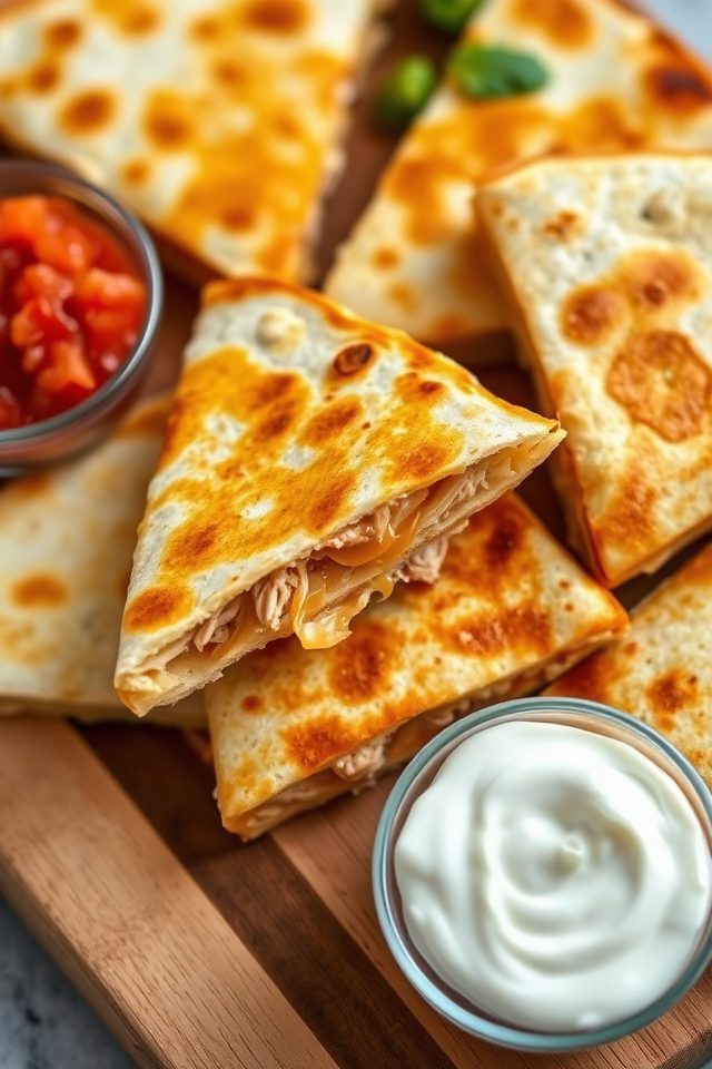 cheesy chicken tortilla snack