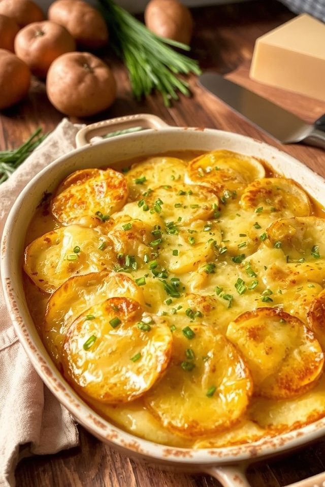 cheesy chive potato casserole