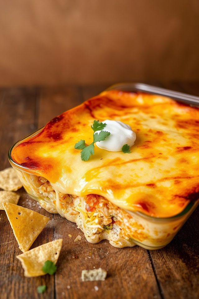 cheesy mexican chicken casserole