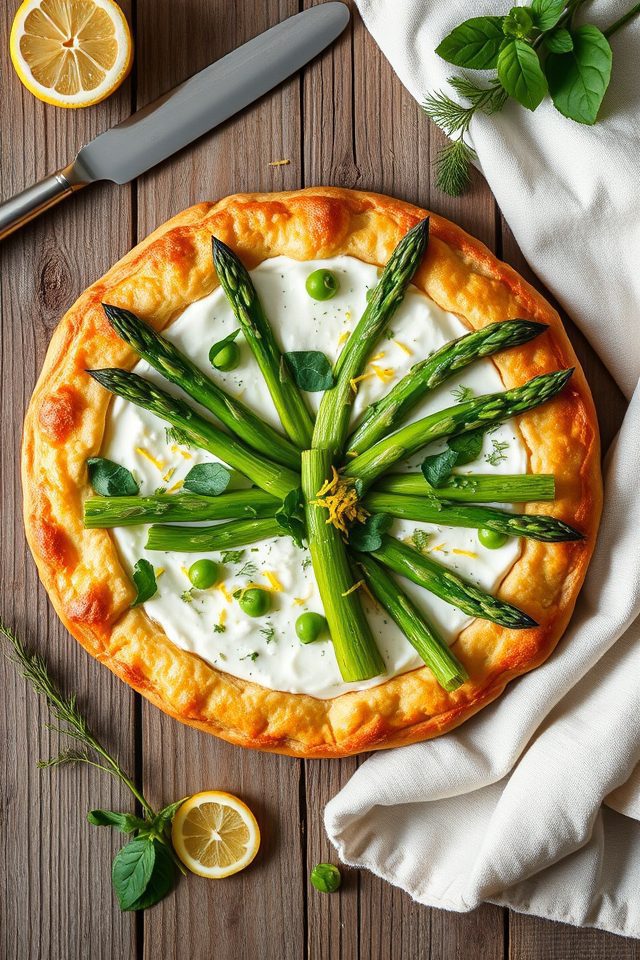 cheesy seasonal veggie tart