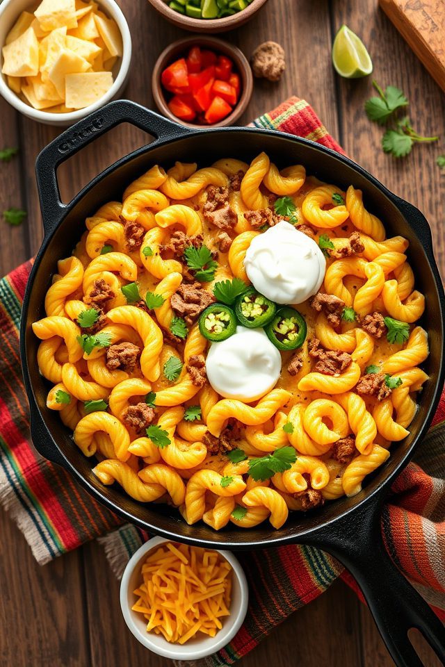 cheesy taco pasta recipe