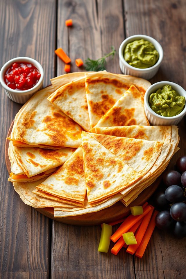 cheesy tortilla snack slices