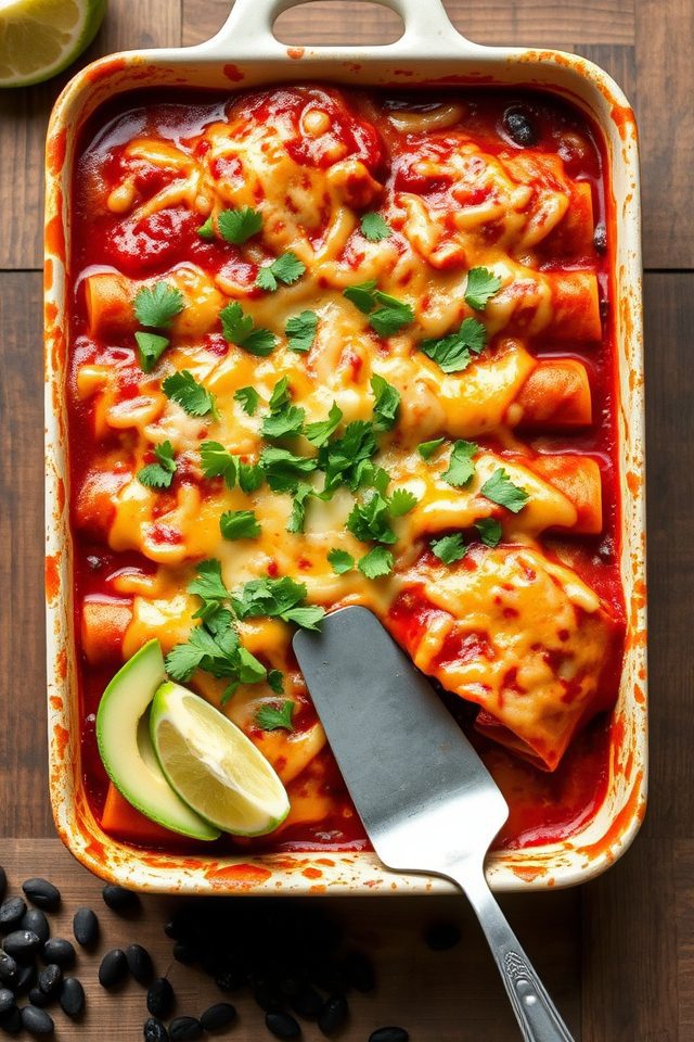 cheesy vegetarian mexican dish