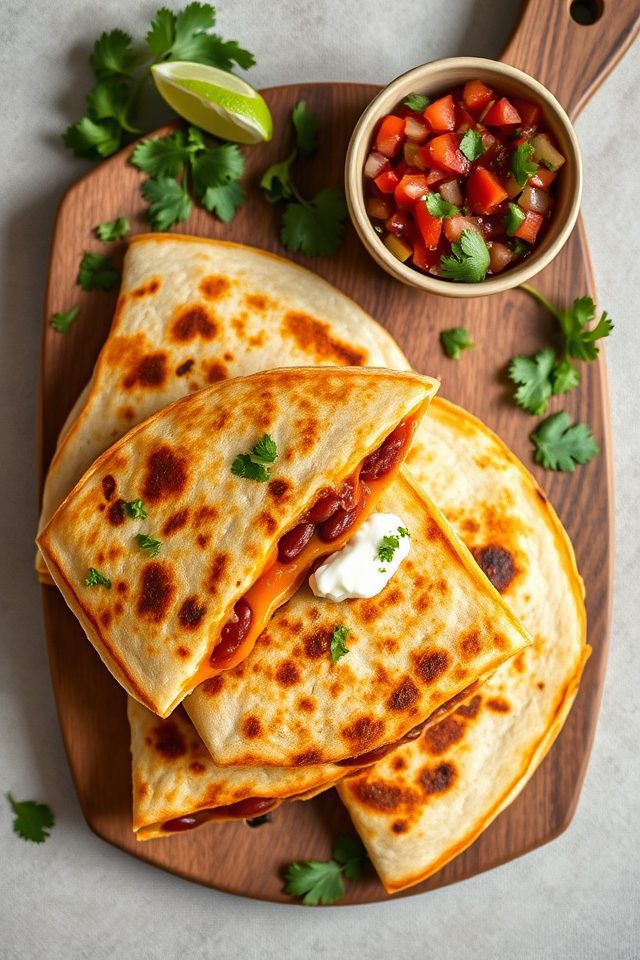 cheesy vegetarian mexican dish