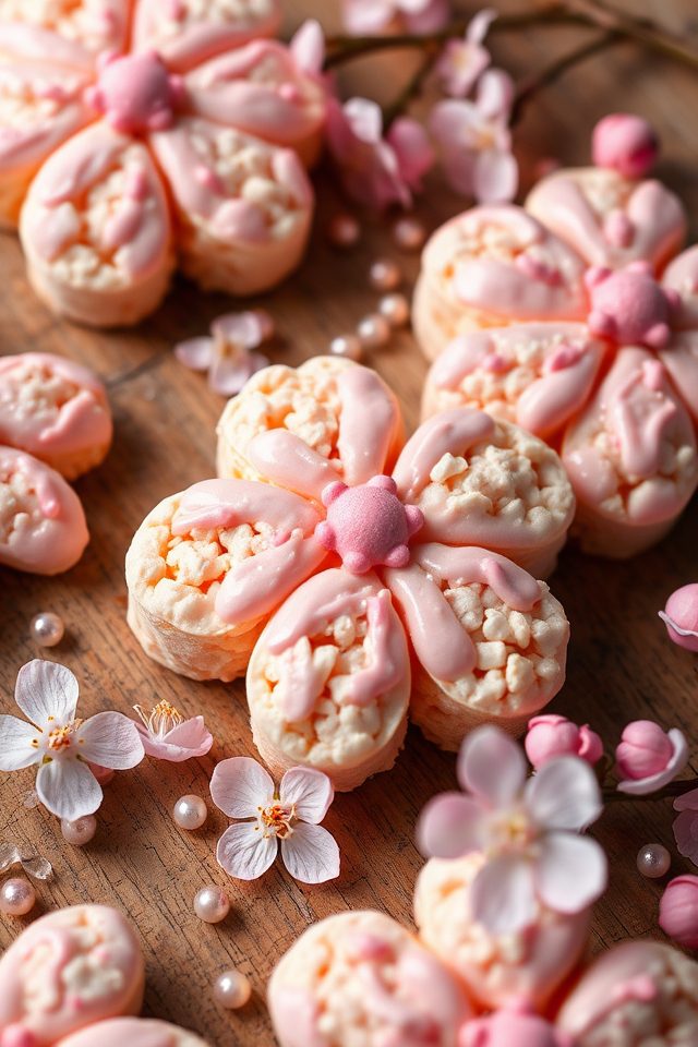 cherry blossom themed dessert