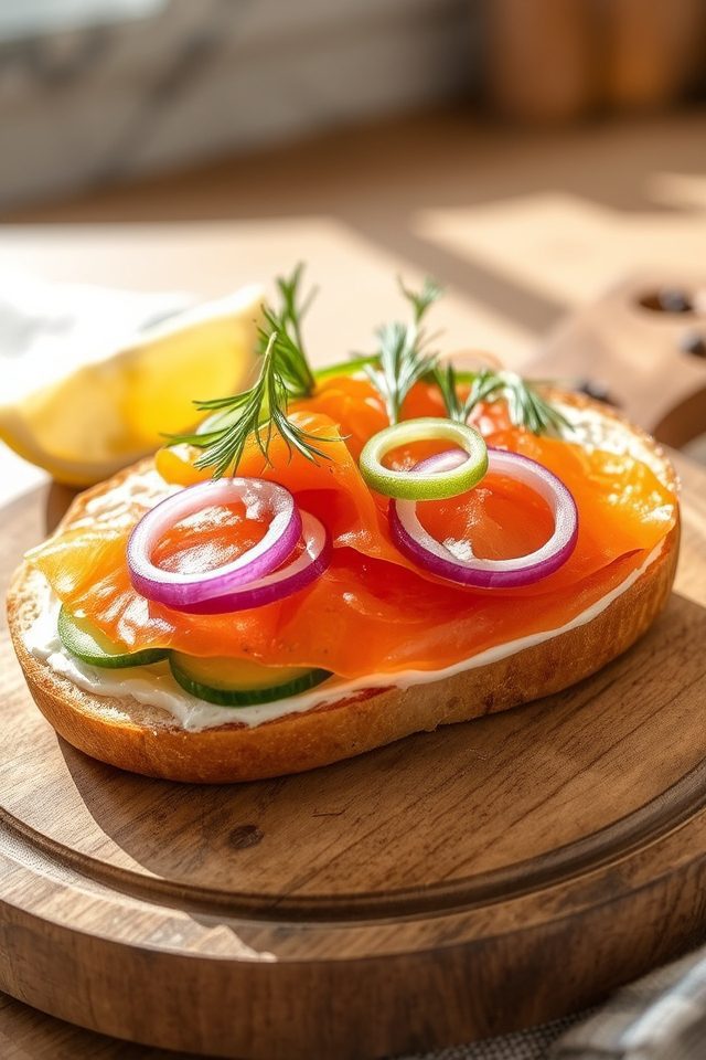 chewy bagel fresh dill